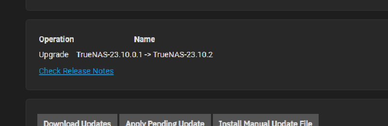 Featured image of post TrueNAS Scale 23.10.2 に Upgrade